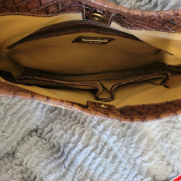 Francesco Biasia Raffia With Leather Croc Embossed Trim Shoulder Bag - Picture 8 of 8